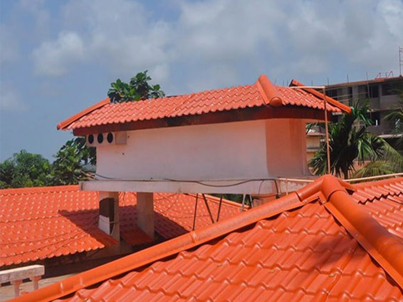 Lámina de PVC ultrateja en los techos 
